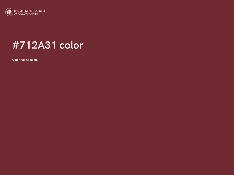 #712A31 color image