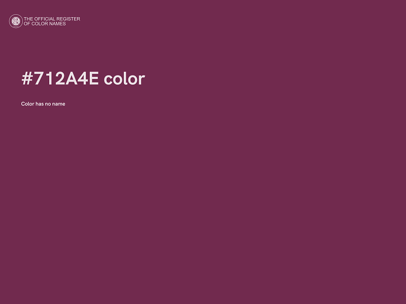 #712A4E color image