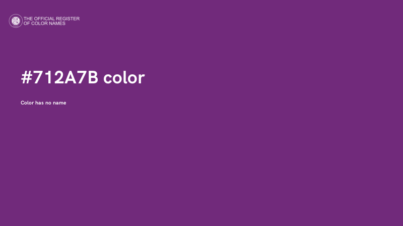 #712A7B color image