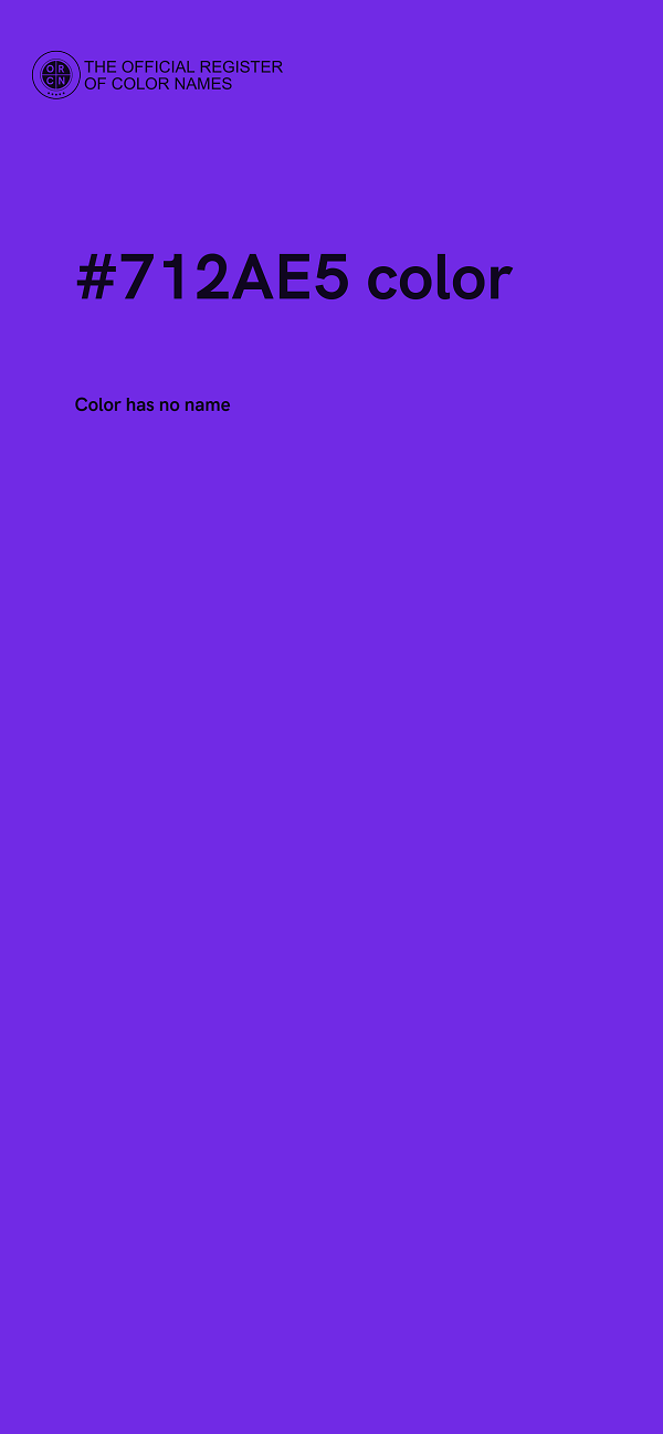 #712AE5 color image