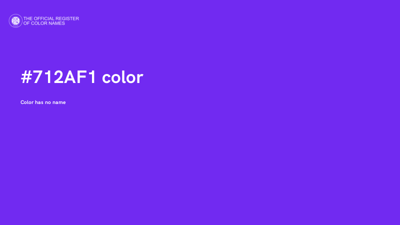 #712AF1 color image