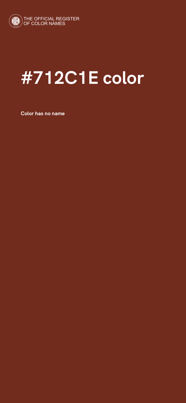 #712C1E color image