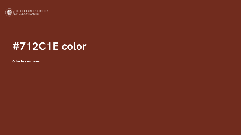 #712C1E color image