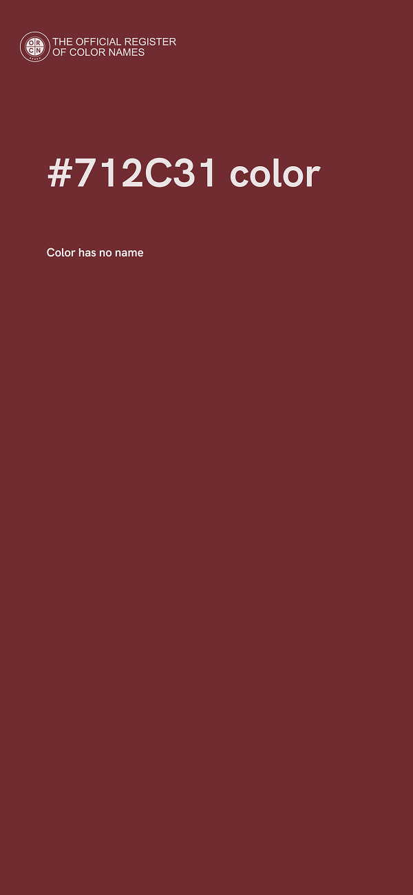 #712C31 color image