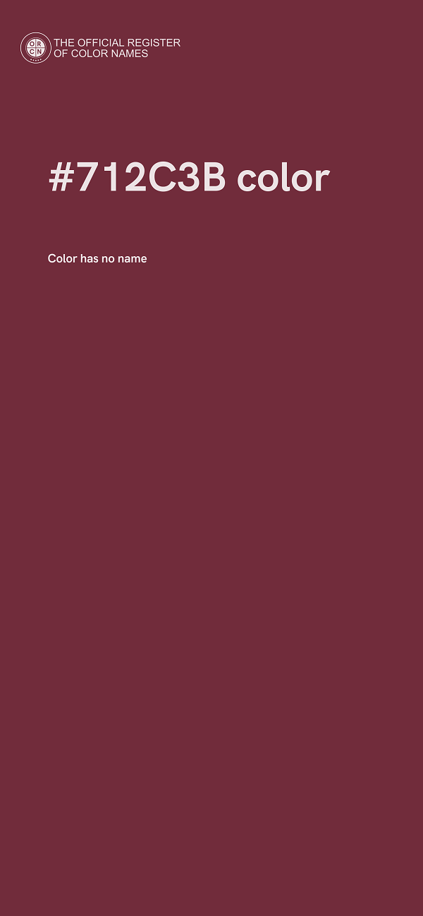 #712C3B color image