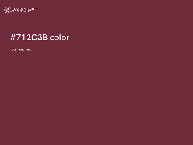#712C3B color image