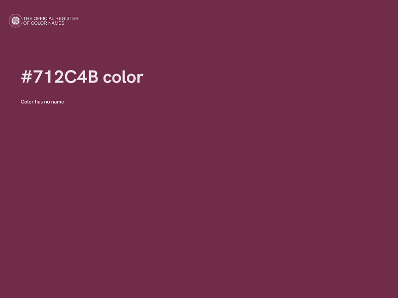 #712C4B color image