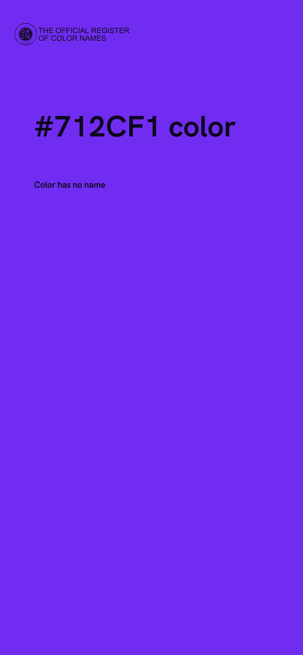 #712CF1 color image