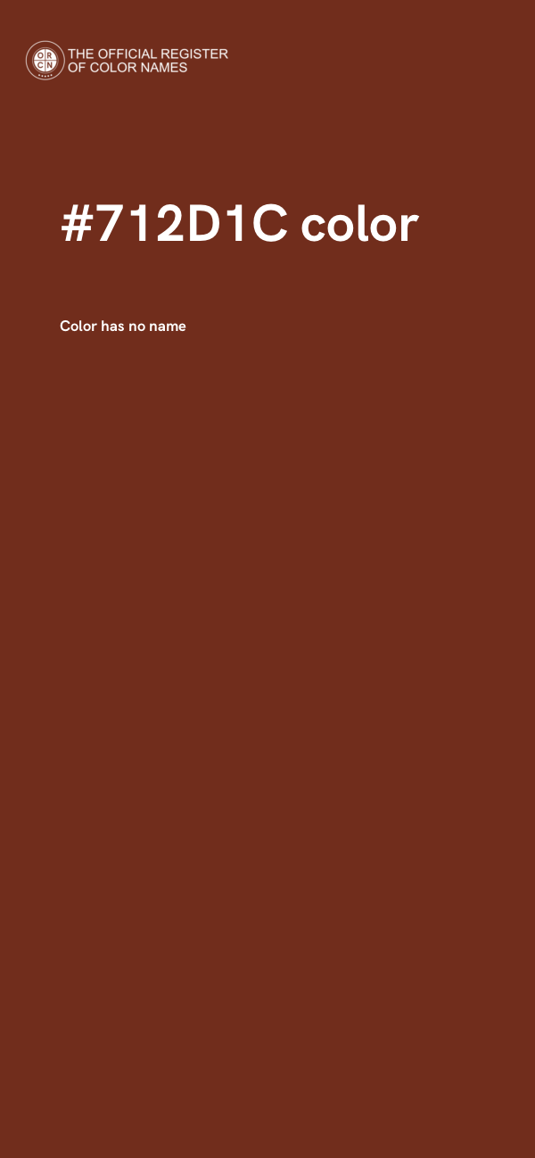#712D1C color image