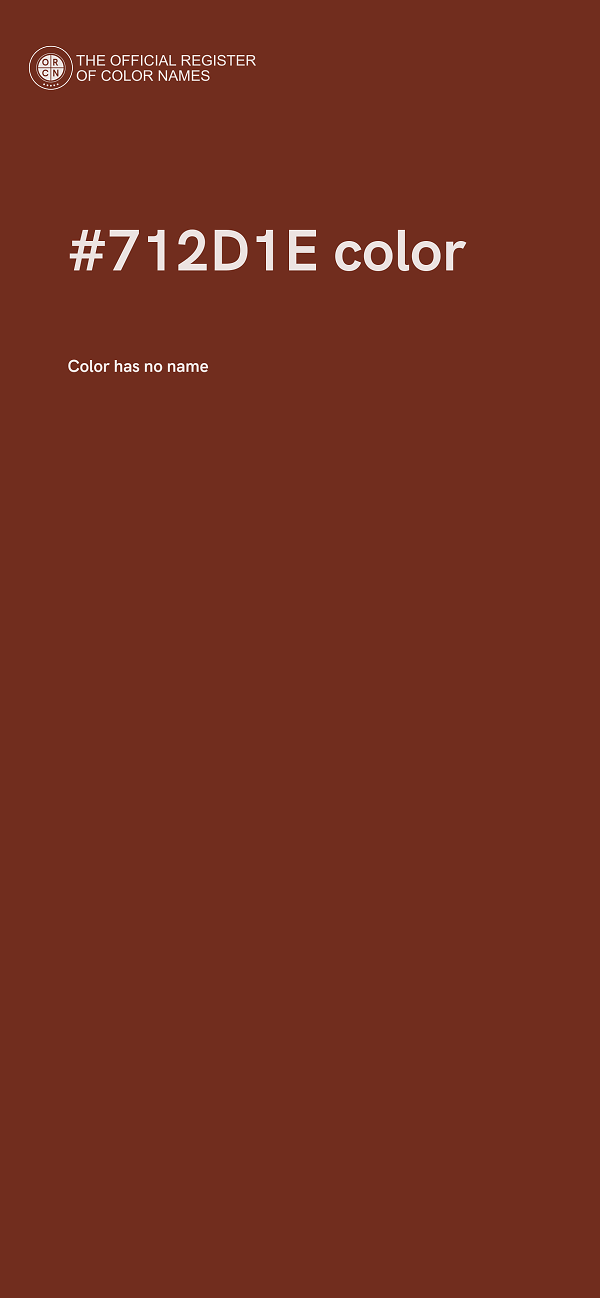 #712D1E color image