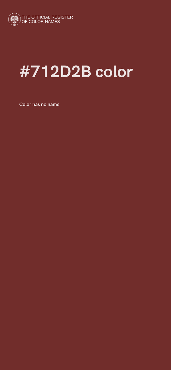 #712D2B color image