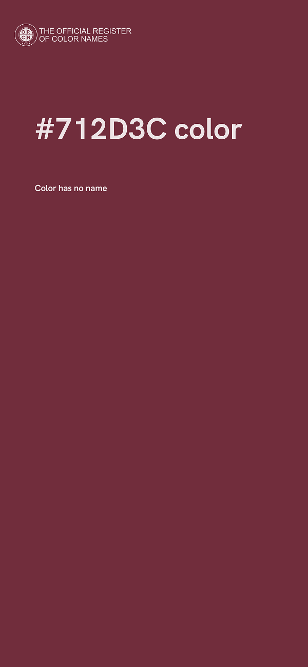 #712D3C color image