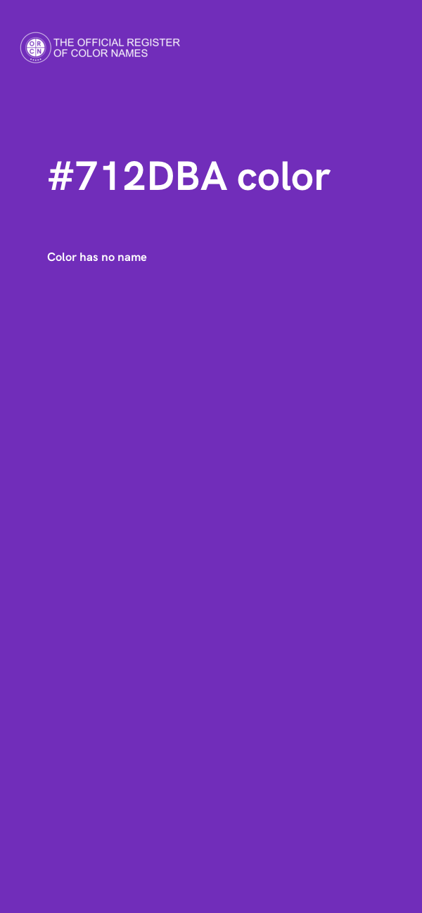 #712DBA color image