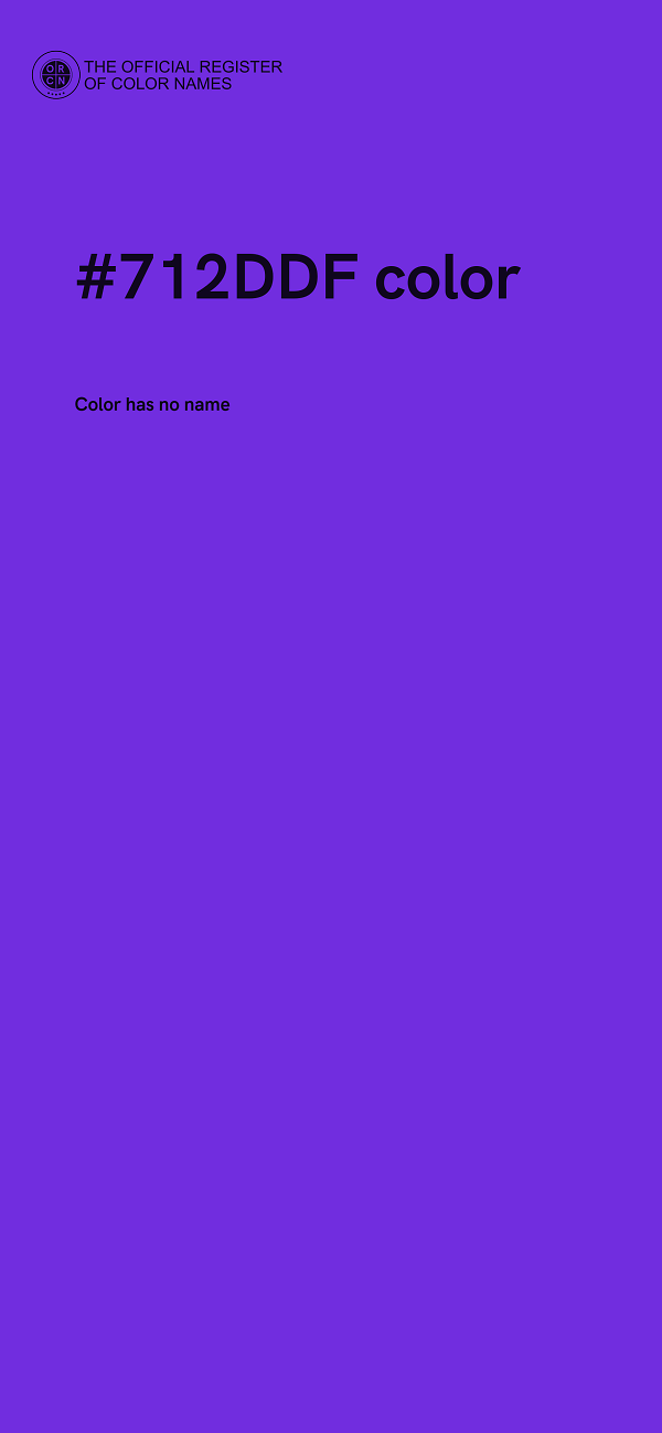 #712DDF color image