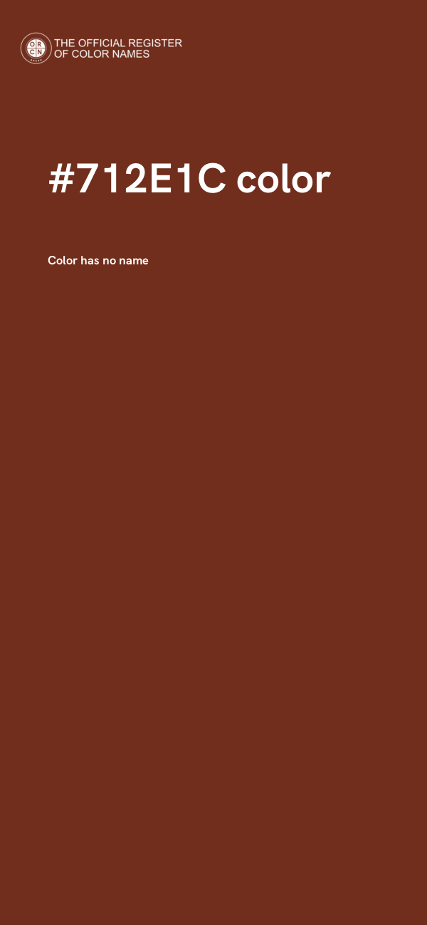 #712E1C color image