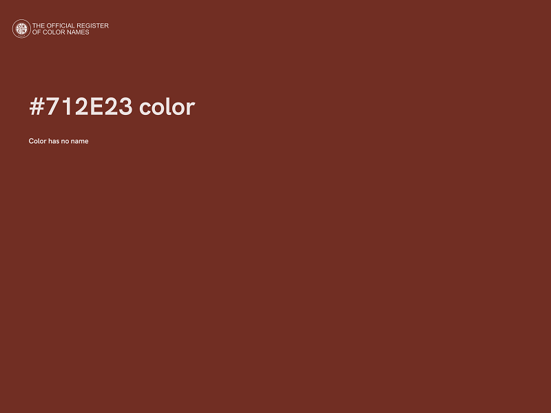 #712E23 color image