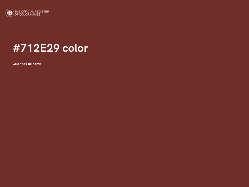 #712E29 color image
