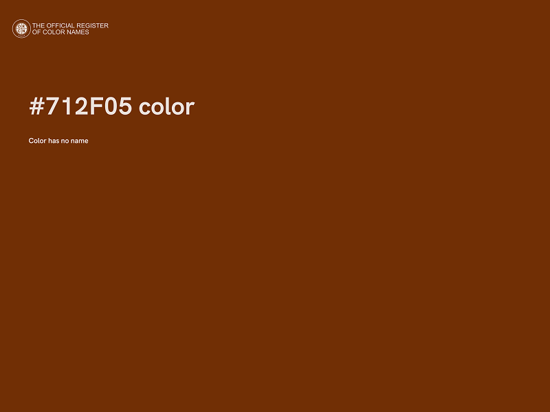 #712F05 color image