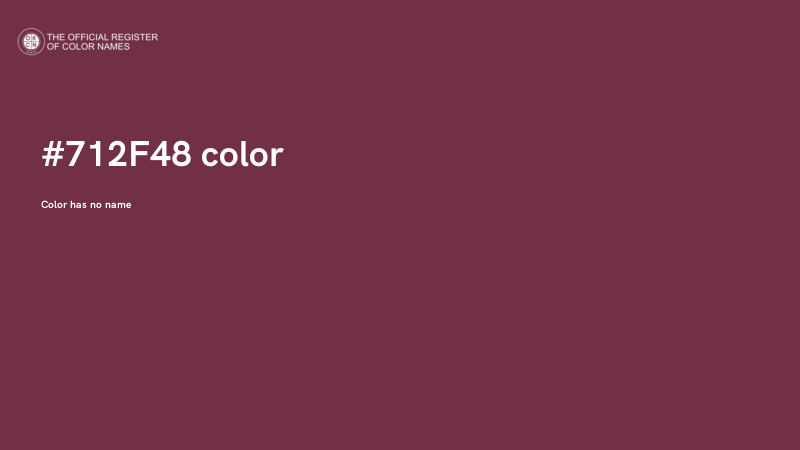 #712F48 color image
