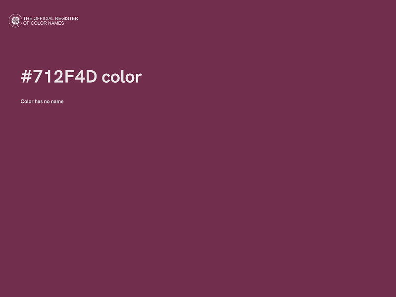 #712F4D color image