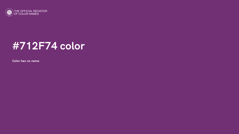 #712F74 color image