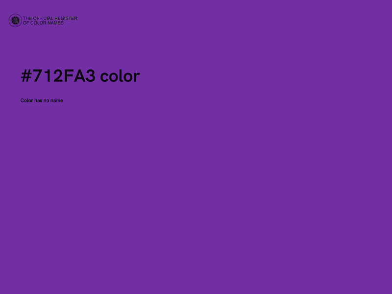 #712FA3 color image