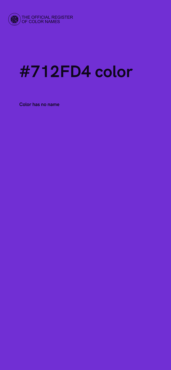 #712FD4 color image