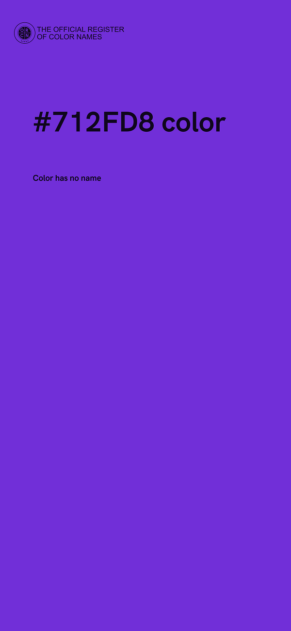 #712FD8 color image