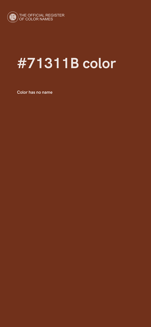 #71311B color image