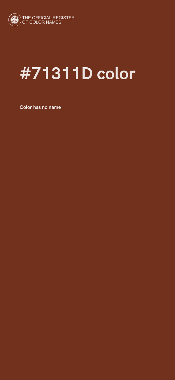 #71311D color image