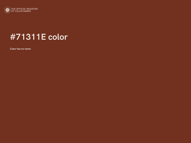 #71311E color image