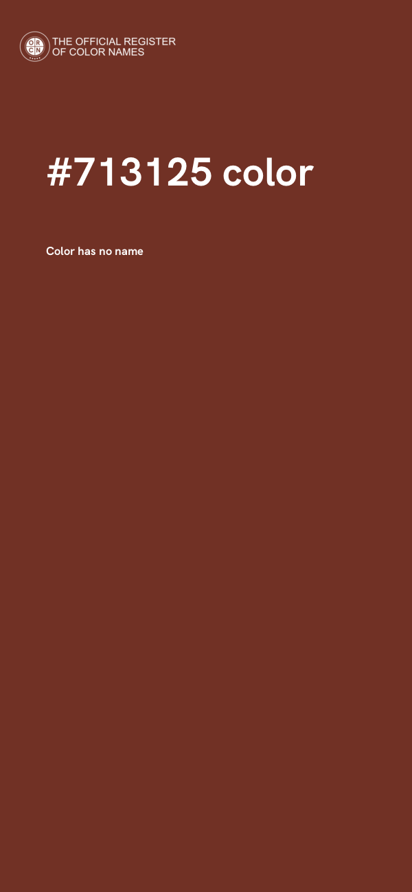 #713125 color image