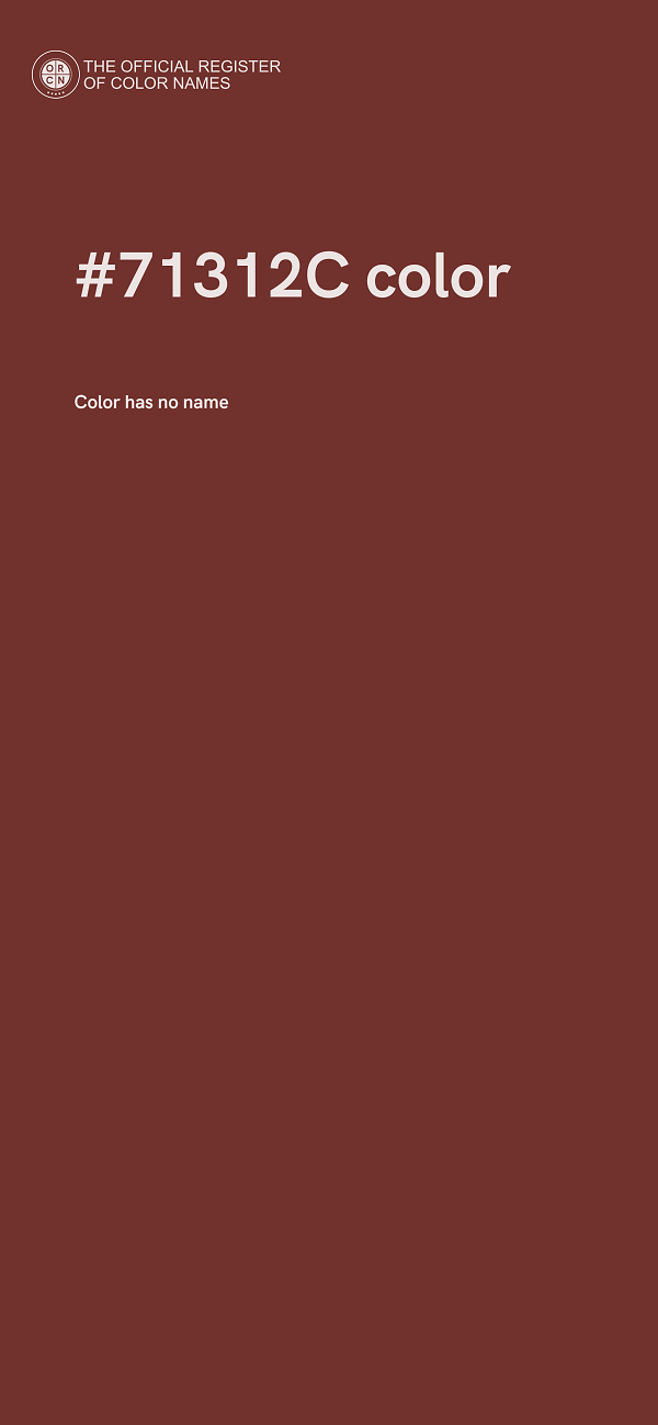 #71312C color image