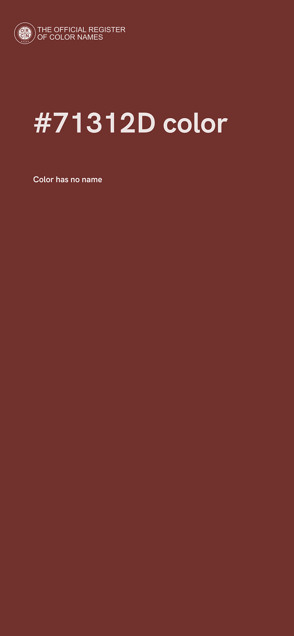 #71312D color image