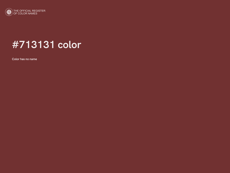 #713131 color image