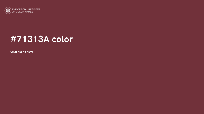 #71313A color image