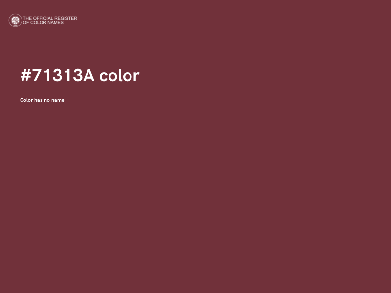 #71313A color image
