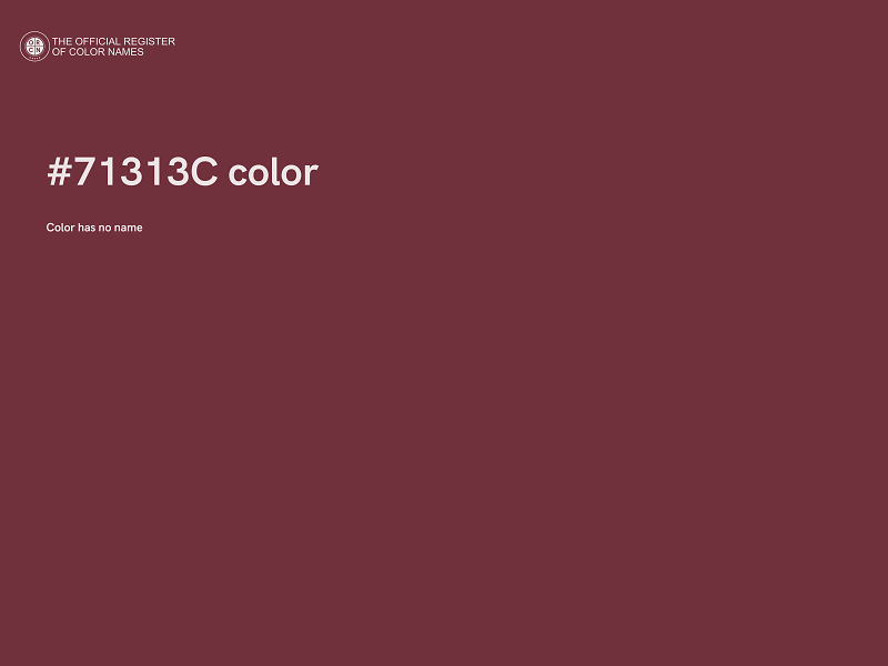 #71313C color image