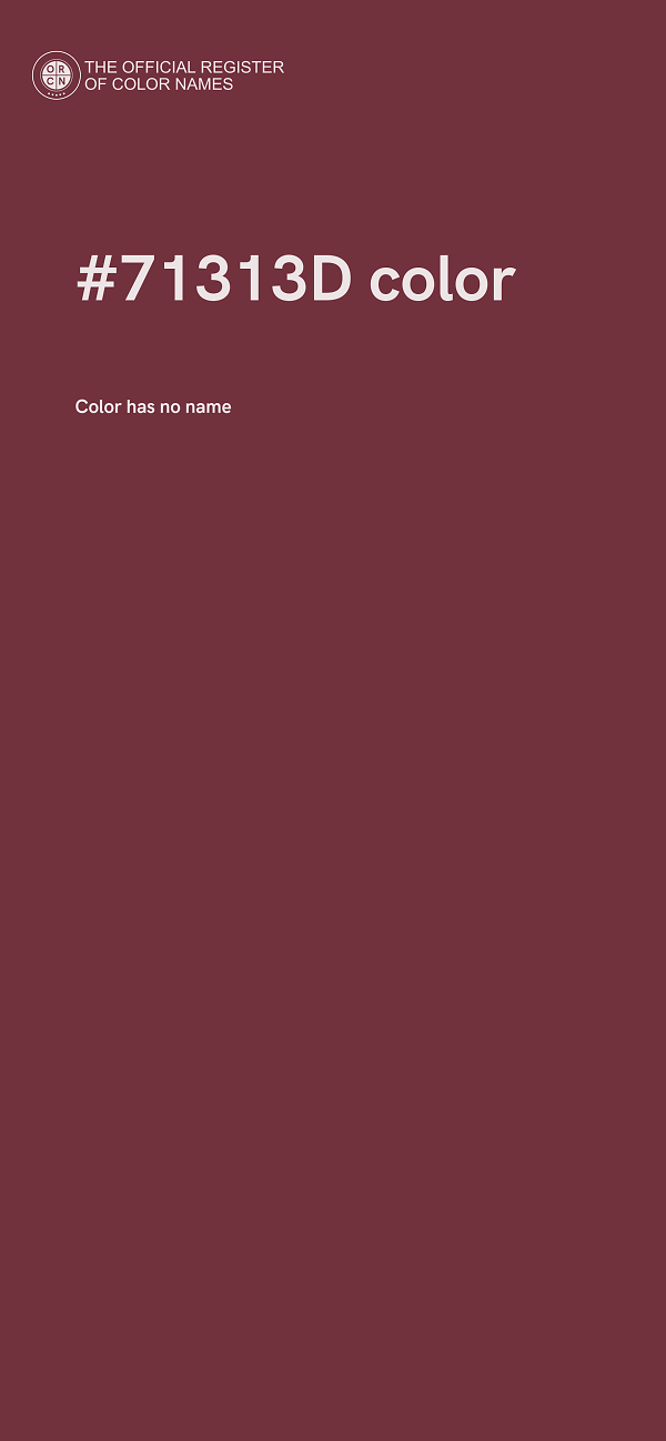 #71313D color image