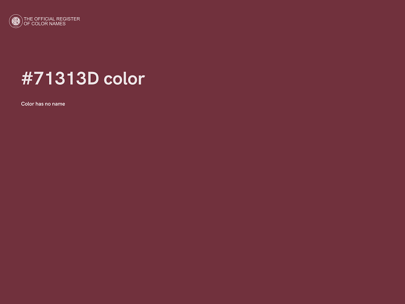 #71313D color image