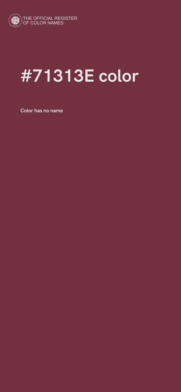 #71313E color image