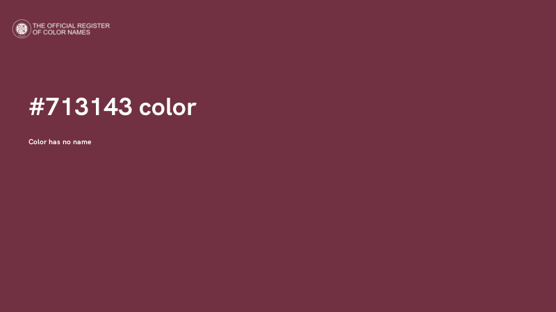#713143 color image