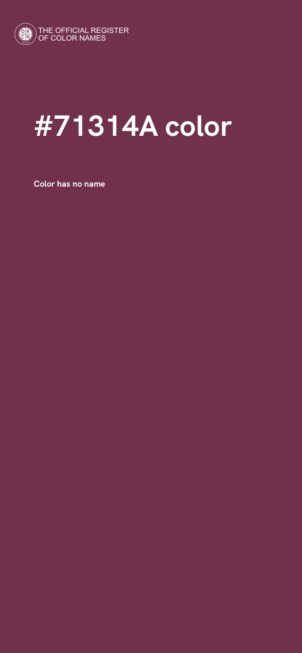 #71314A color image