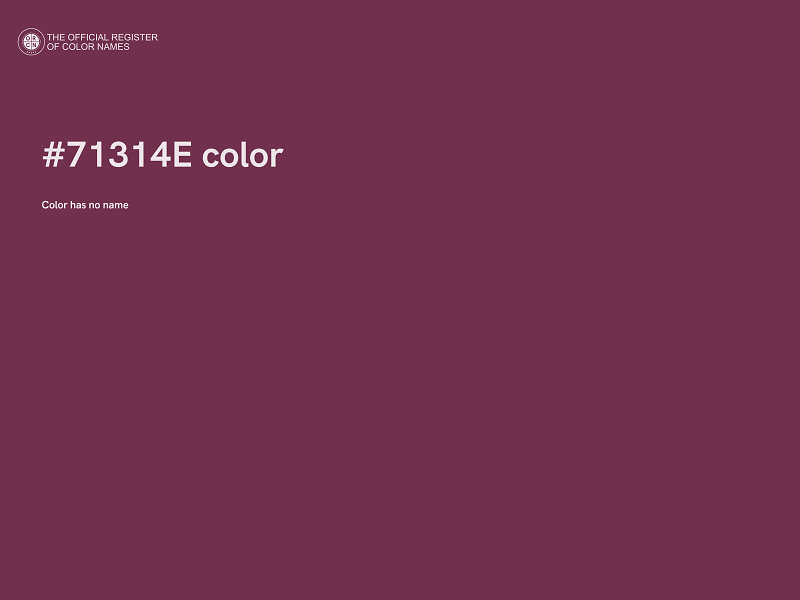 #71314E color image