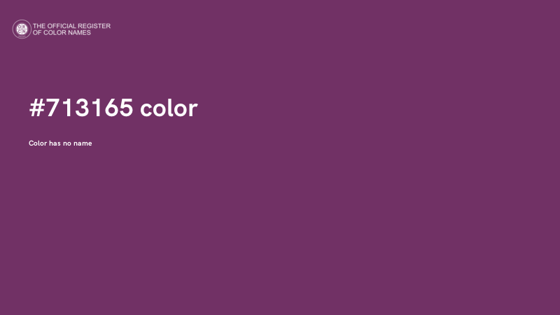 #713165 color image