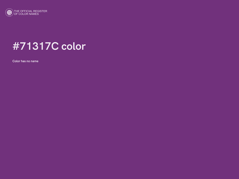 #71317C color image