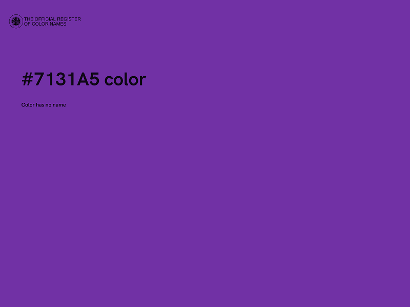 #7131A5 color image