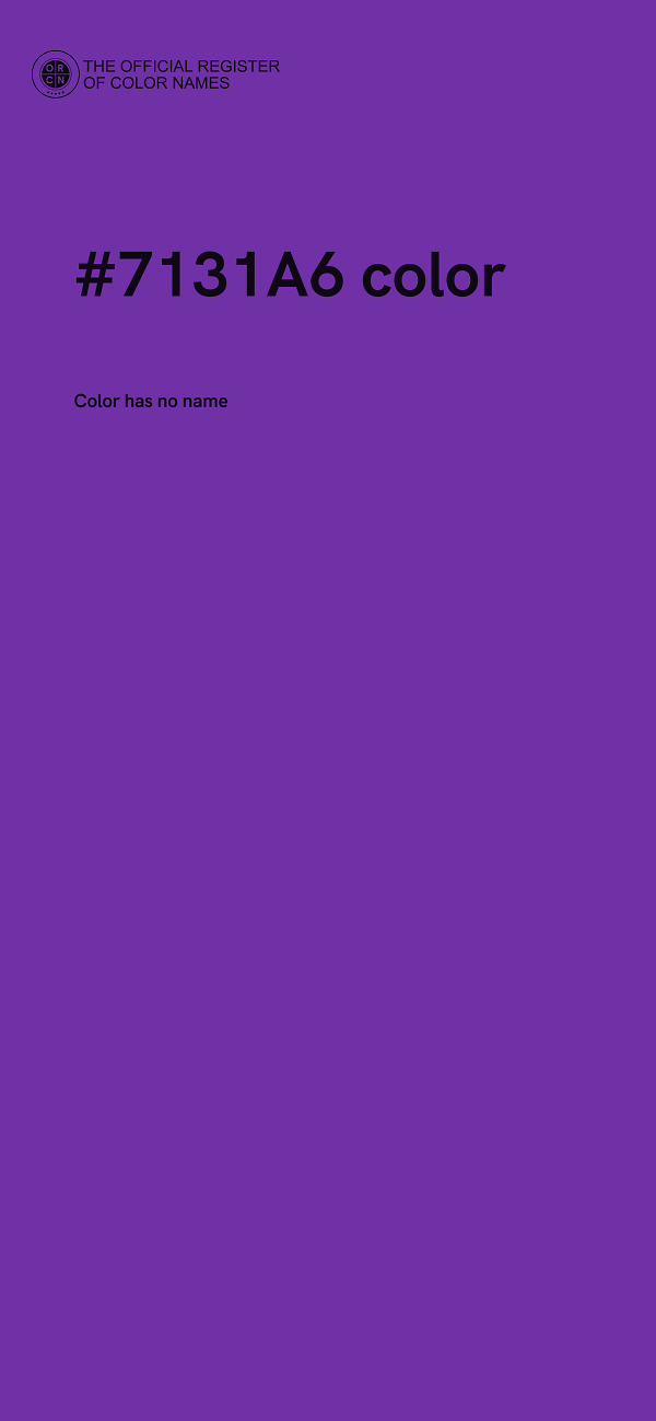 #7131A6 color image