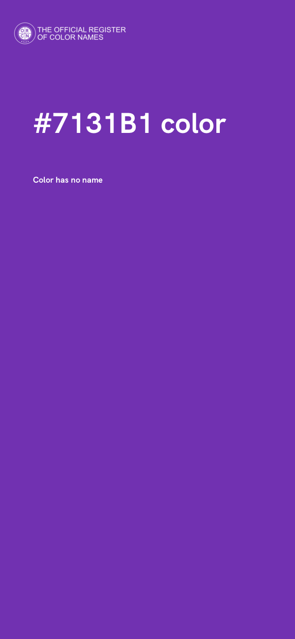 #7131B1 color image