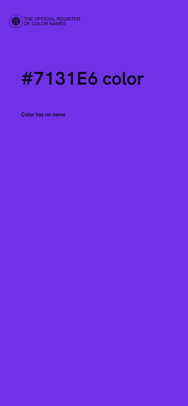 #7131E6 color image